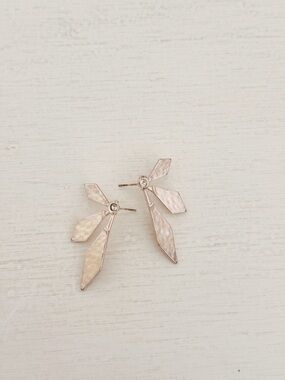 Kendra Scott Delicate Geometric Drop Earrings in Rose Gold